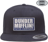 The Office Dunder Mifflin Inc Premium Snapback Cap Navy The Office Dunder Mifflin Inc Premium Snapback Cap Navy