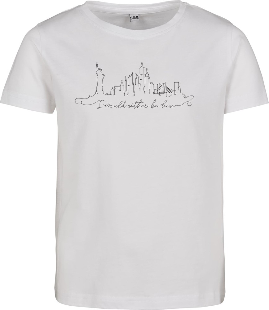 Mister Tee Kinder Kids Want To Be Here Tee Weiß - Herren / Unisex