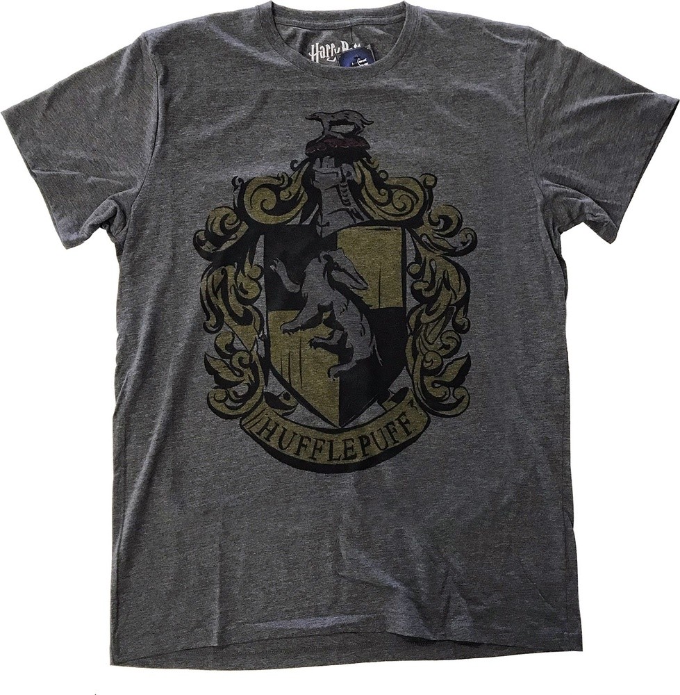 Harry Potter Hufflepuff Dyed T-Shirt Dark-Heather - Herren / Unisex