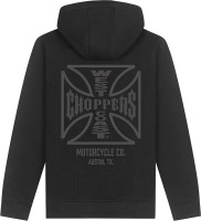 WCC West Coast Choppers Hoodie Zip Atx Cross Zip Hoody WCCHD230ZW