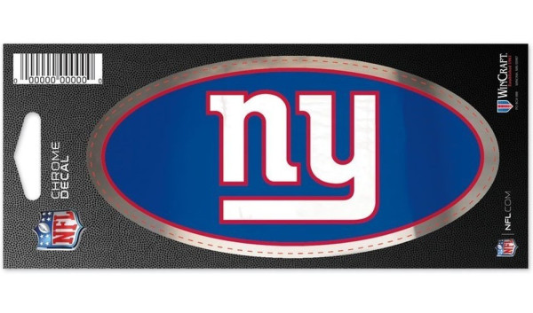 New York Giants Chrome Aufkleber