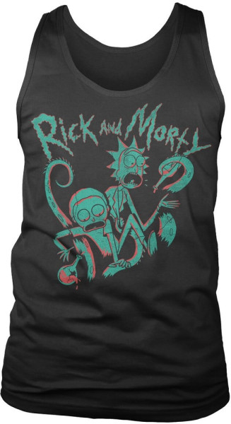 Rick And Morty Duotone Tank Top Black