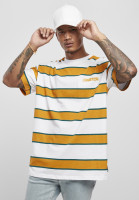 Starter Black Label T-Shirt Starter Logo Striped Tee White/Yellow