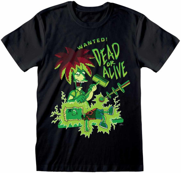 Simpsons - Sideshow Bob Dead Or Alive (Unisex) T-Shirt Black