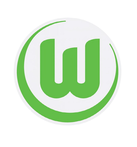 VfL Wolfsburg Aufkleber Logo grün Fussball Grün