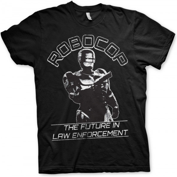 Robocop The Future In Law Emforcement T-Shirt Black