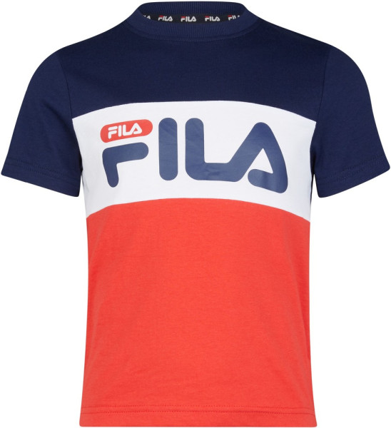 Fila T-Shirt College Station Tee Medieval Blue-True Red-Bright White