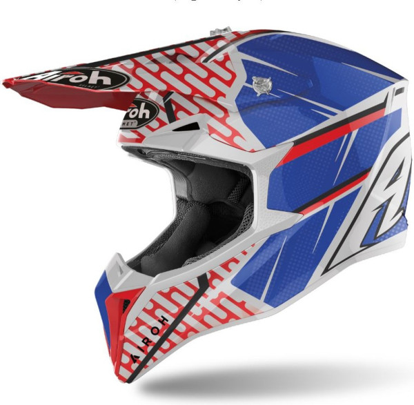Airoh Crosshelm Wraap Idol Red/Blue Gloss