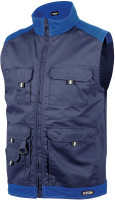 Preview: Dassy Zweifarbige Sommerweste Faro PESCO61 Dunkelblau/Kornblau Preview: Dassy Zweifarbige Sommerweste Faro PESCO61 Dunkelblau/Kornblau