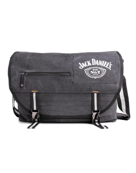 Jack Daniel's - Bottle Logo Canvas Messenger Bag Black