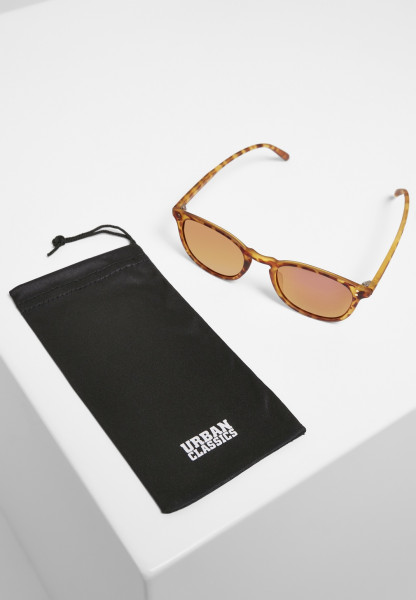 Urban Classics Sonnenbrille Sunglasses Arthur UC Brown Leo/Rosé