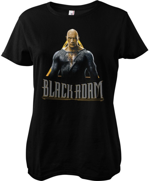 Black Adam Hero Girly Tee Damen T-Shirt Black