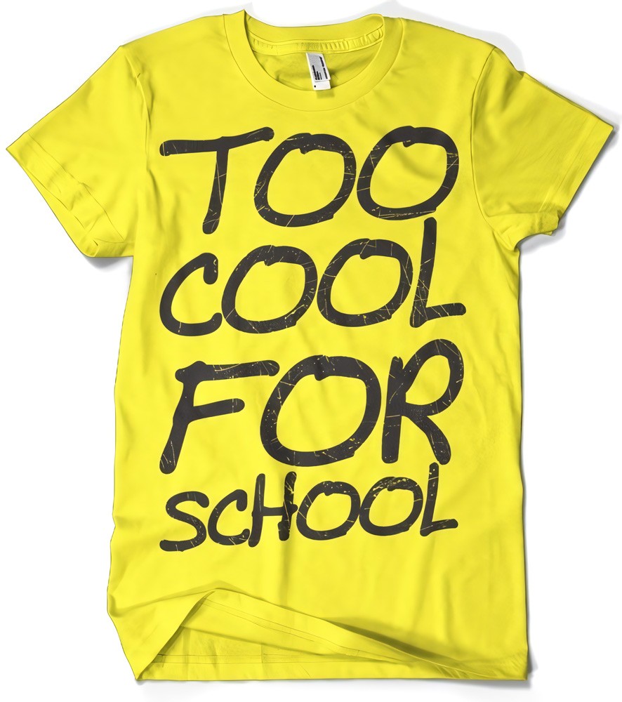 Hybris Too Cool For School T-Shirt Gelb - Herren / Unisex