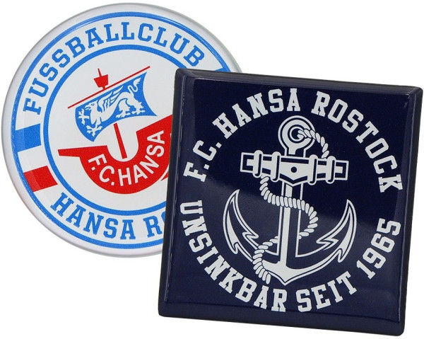 Hansa Rostock Magnet Set Fussball Blau