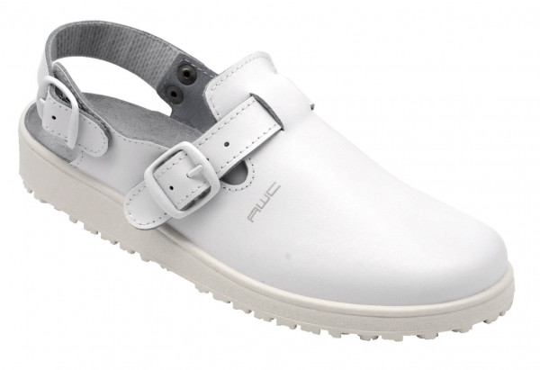 AWC Footwear Berufsschuhe Sandale mit Rist- und Fersenriemen in Weiß