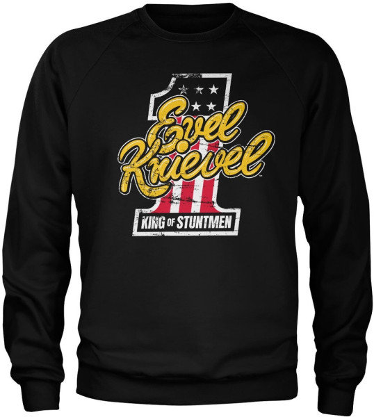Evel Knievel King Of Stuntmen Sweatshirt Black