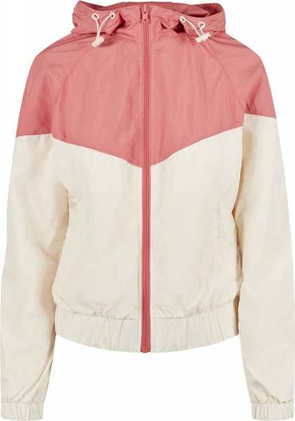 Urban Classics Damen Jacke Ladies Arrow Windbreaker Palepink/Whitesand |  Jackets | Women | Lifestyle