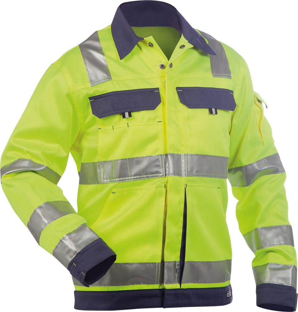 Dassy Warnschutz Arbeitsjacke Dusseldorf PESCO74 Neongelb/Dunkelblau - Herren / Unisex