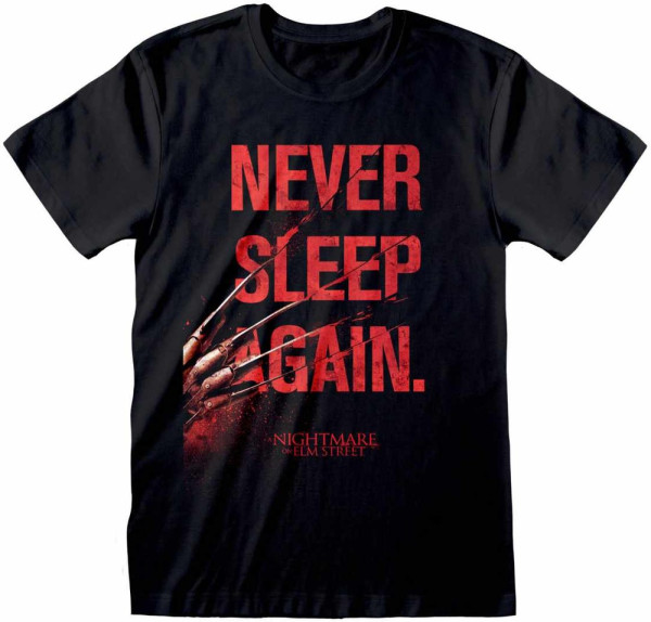 Nightmare On Elm Street - Never Sleep Again (Unisex) T-Shirt Black
