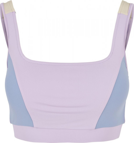 Urban Classics Damen Ladies Color Block Bra Lilac/Violablue/Softseagrass