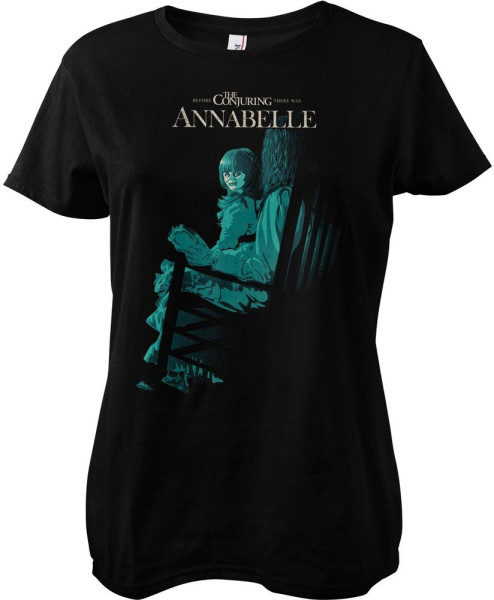 Annabelle Girly Tee Damen T-Shirt Black