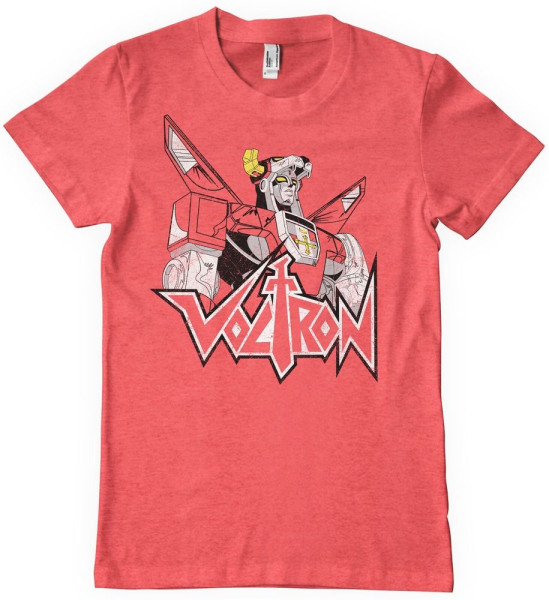 Voltron T-Shirt Retro T-Shirt UV-1-VOLT004-H73-5