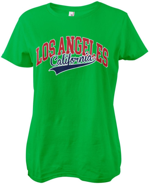 Hybris Los Angeles California Girly Tee Damen T-Shirt Green