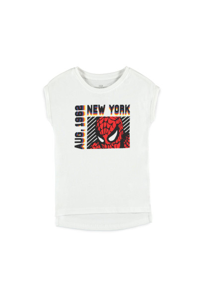 Spider-Man - Girls Short Sleeved T-Shirt White