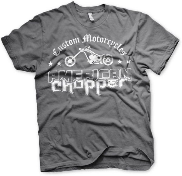 American Chopper Washed Logo T-Shirt Dark-Grey