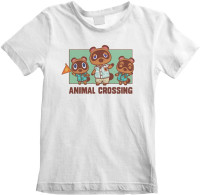 Nintendo Animal Crossing - Nook Family (Kids) Jungen Kinder T-Shirt White Nintendo Animal Crossing - Nook Family (Kids) Jungen Kinder T-Shirt White