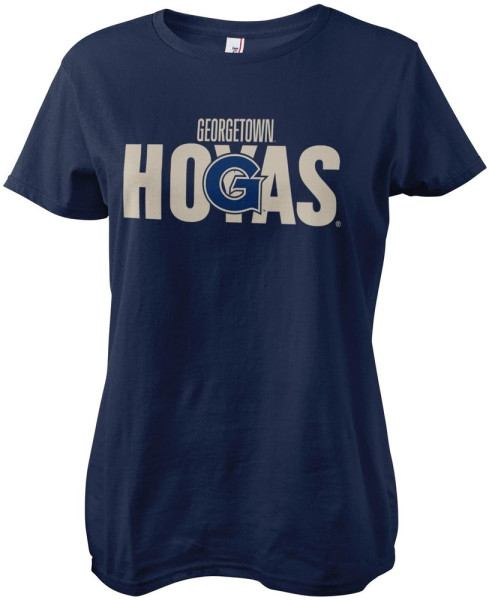 University Of Georgetown Hoyas Girly Tee Damen T-Shirt Navy