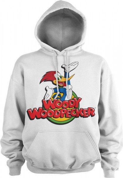 Woody Woodpecker Classic Logo Hoodie White