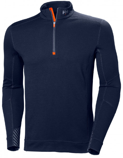 Helly Hansen Longsleeve 75107 Hh Lifa Merino Half Zip 590 Navy