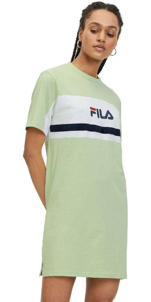 fila dress green FILA Women's KIKI Bodycon Dress, Green / Yellow / Red, size XS or size