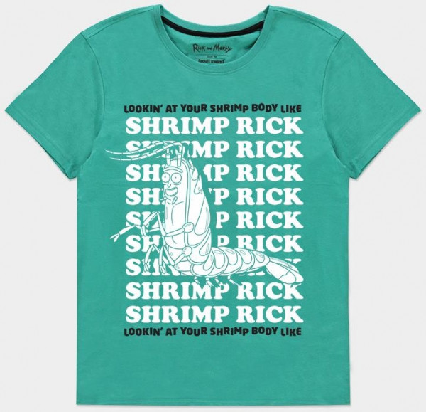 Rick & Morty - Shrimp Rick - Men's T-Shirt Blue