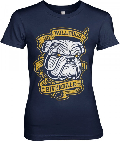 Riverdale Go Bulldogs Girly Tee Damen T-Shirt Navy