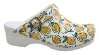 Sanita Damen Clog offen Lemon White