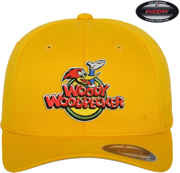 Woody Woodpecker Classic Logo Flexfit Cap Yellow