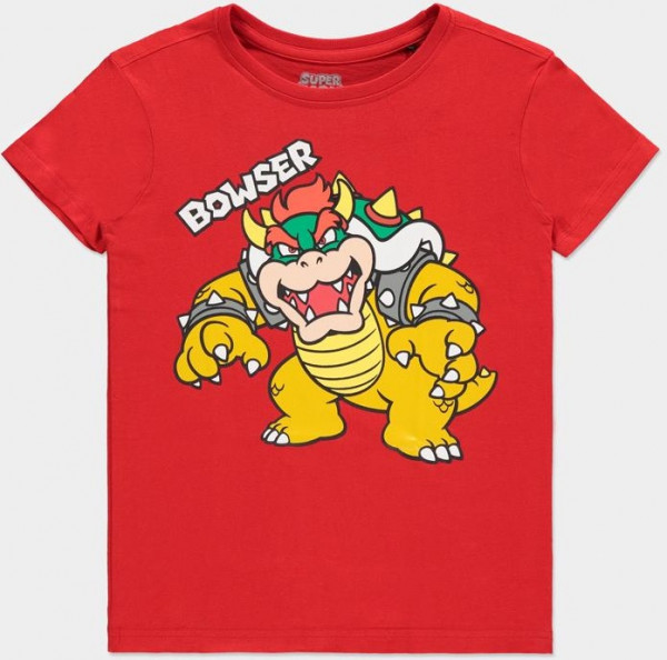 Super Mario - Bowser Kids T-Shirt Red