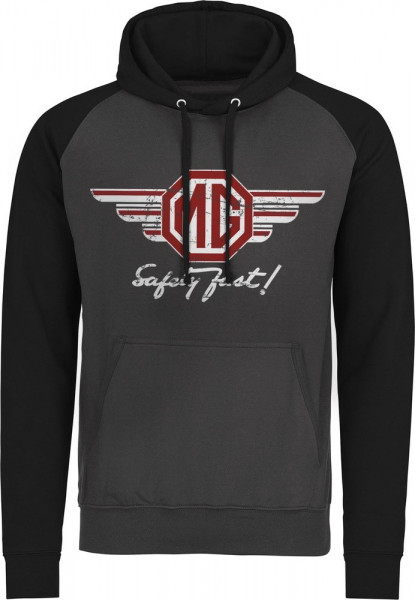 The MG Wings Baseball Hoodie Dark-Grey-Black