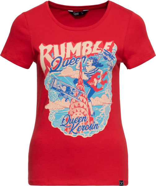 Queen Kerosin Damen Print T-Shirt "Rumble Queen" QKI31005