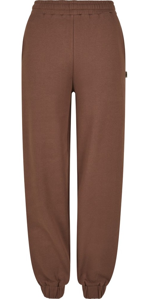 Urban Classics Damen Ladies Organic High Waist Ballon Sweat Pants Bark - Damen