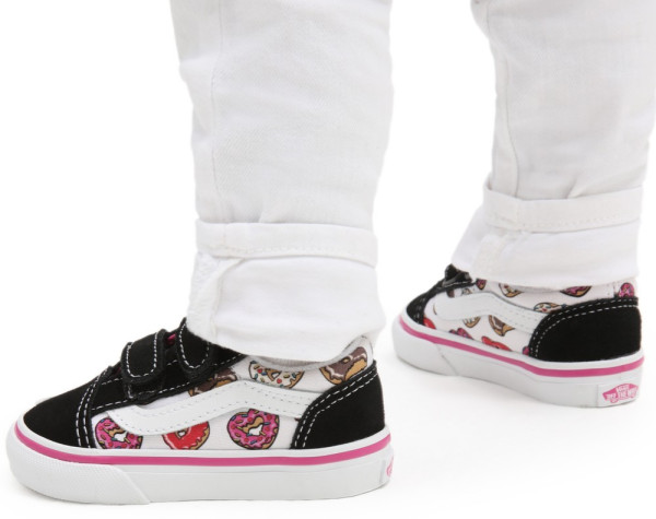 Vans Kinder Kids Lifestyle Classic FTW Sneaker Td Old Skool V Love Vans Black/Pink