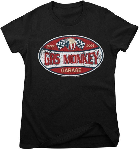 Gas Monkey Garage T-Shirt Since 2004 Label Girly Tee GMG-5-GMG019-H92-12