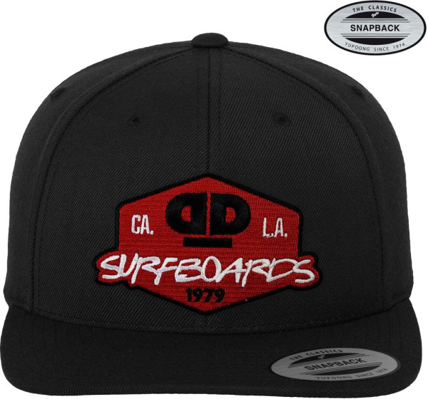 Dope & Deep Surfboards Premium Snapback Cap Black