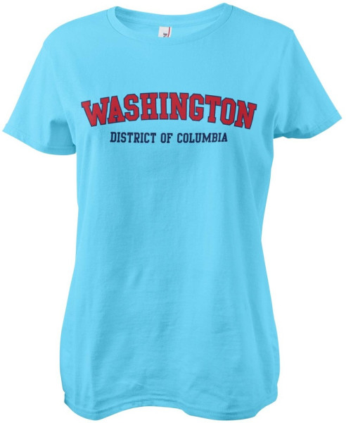 Washington District Of Columbia Girly Tee Damen T-Shirt Skyblue