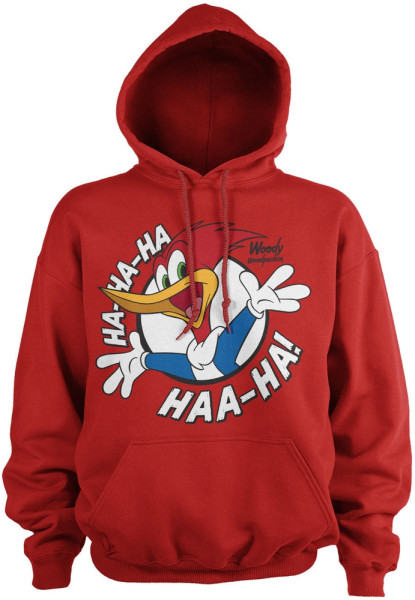 Woody Woodpecker HaHaHa Hoodie Red