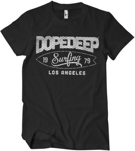 Dope & Deep Los Angeles Surfing T-Shirt Black