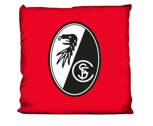 SC Freiburg Kissen Velour Wappen Fussball 1. Bundesliga Red