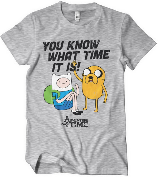 It'S Adventure Time T-Shirt Heathergrey